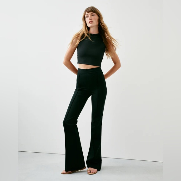 SPANX Pants - SPANX‎ SPANXsmooth™ PerfectFit Ponte Flare Pant Black Petite